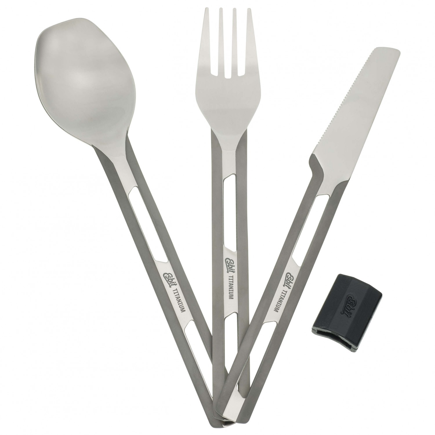 Picture of Esbit - Titanium Cutlery Set TC4 with Sleeve 3-Piece