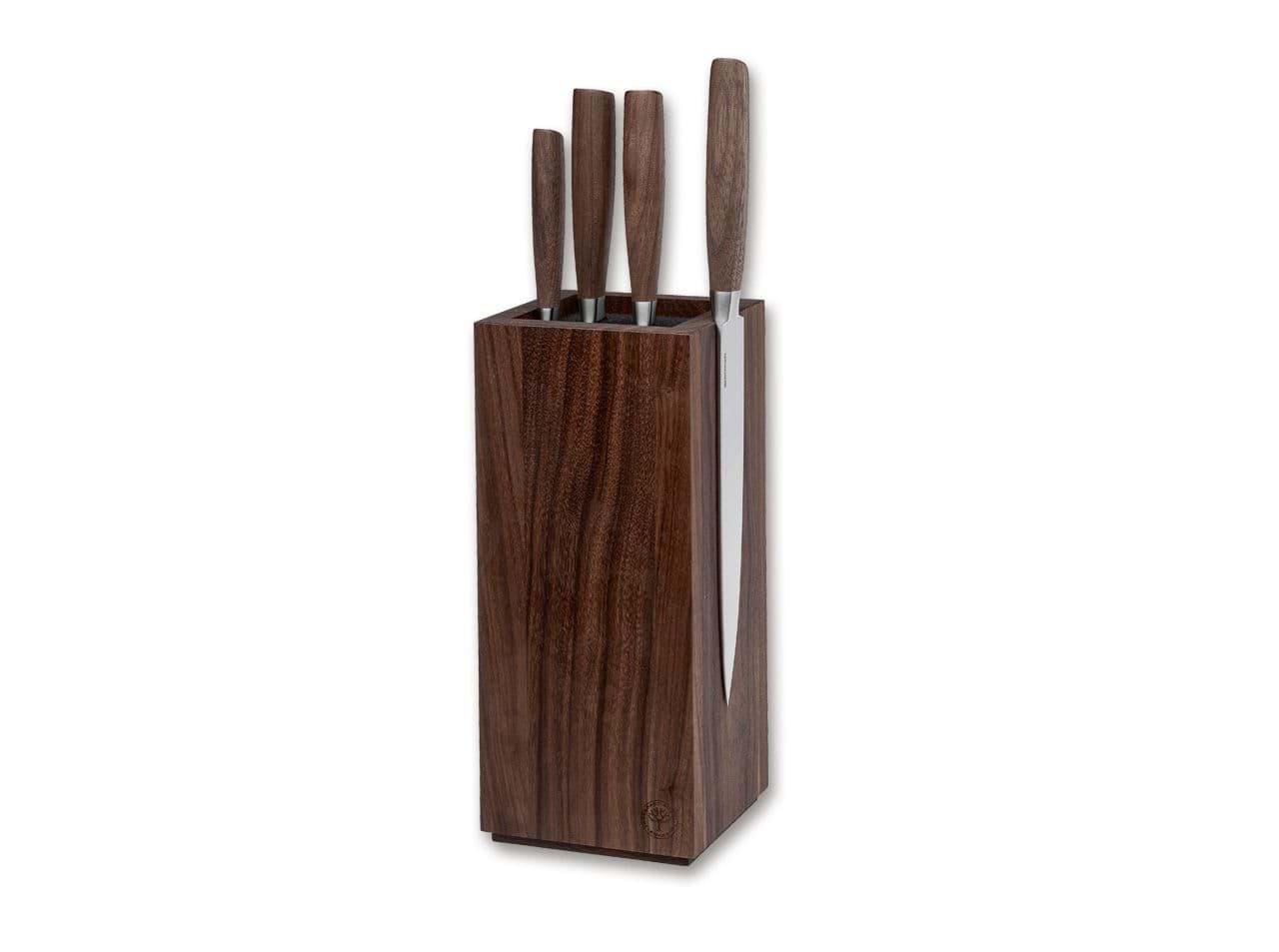Picture of Böker - Core Walnut Set Square with Knife Block 5-Piece