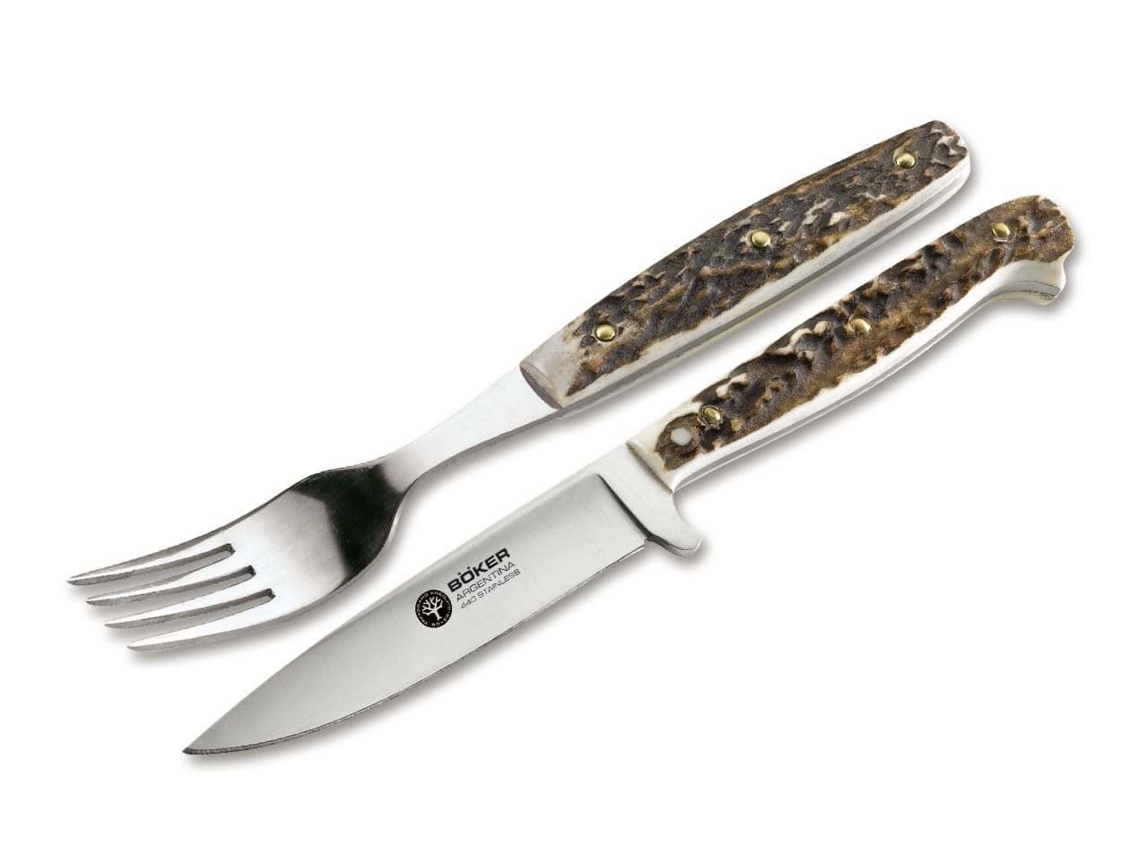 Picture of Böker Arbolito - Salida Cutlery Set Stag Horn