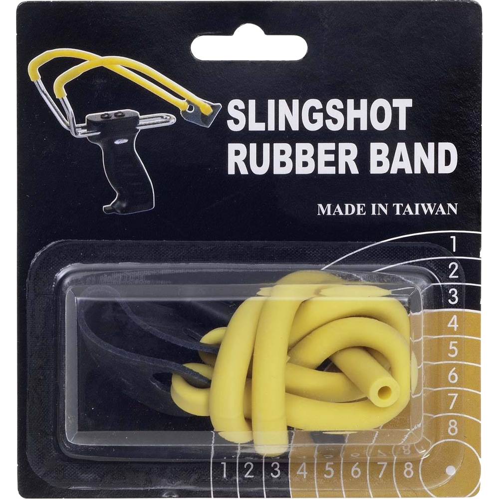 Picture of Haller - Replacement Rubber for Slingshot with Hollow Handle Yellow (40777)