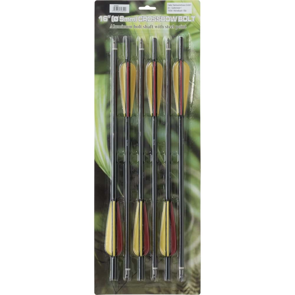 Picture of Haller - 16 Inch Crossbow Bolts 6-Pack Aluminum Black