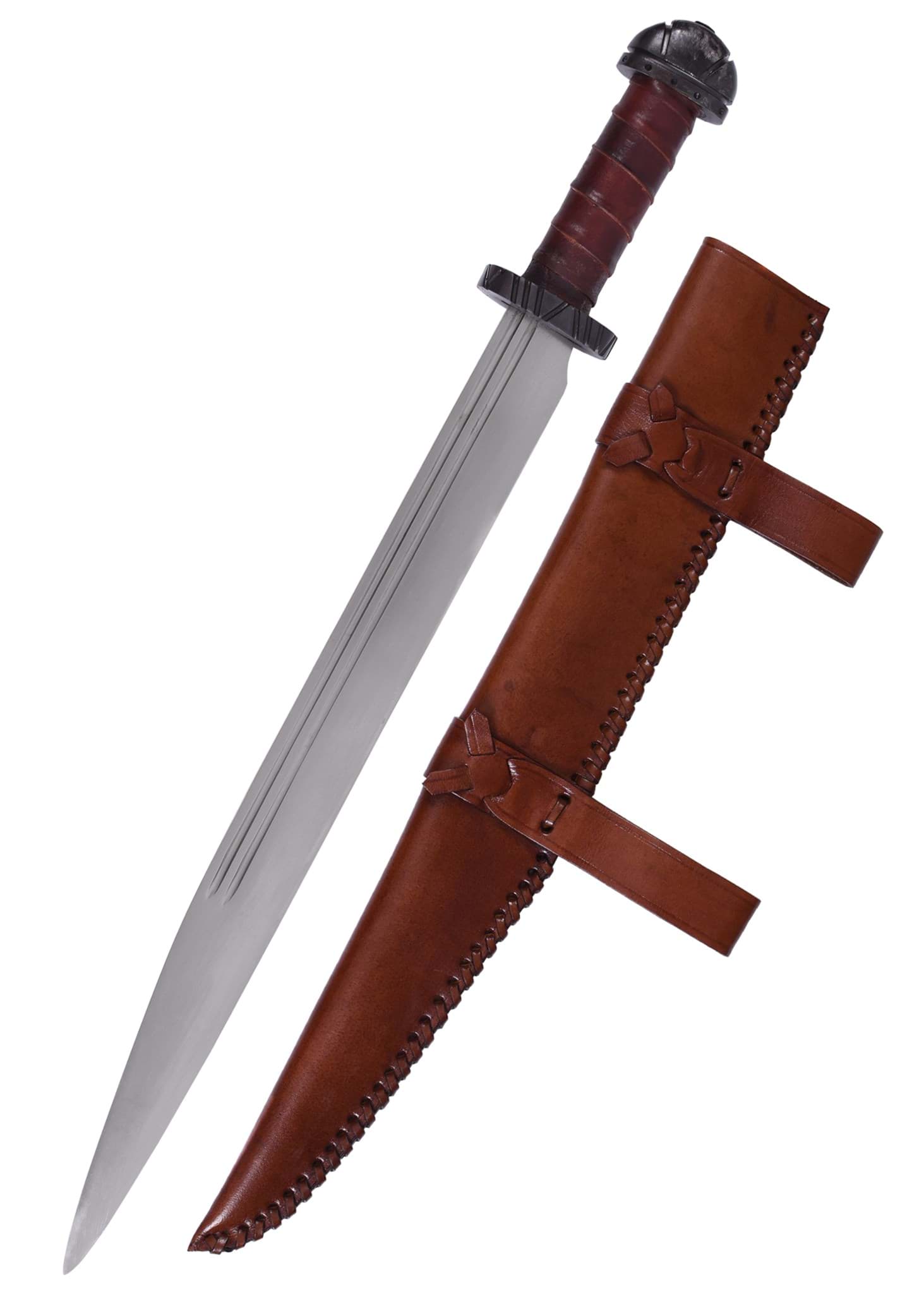 Image de Battle Merchant - Sax long de Viking avec poignée en cuir