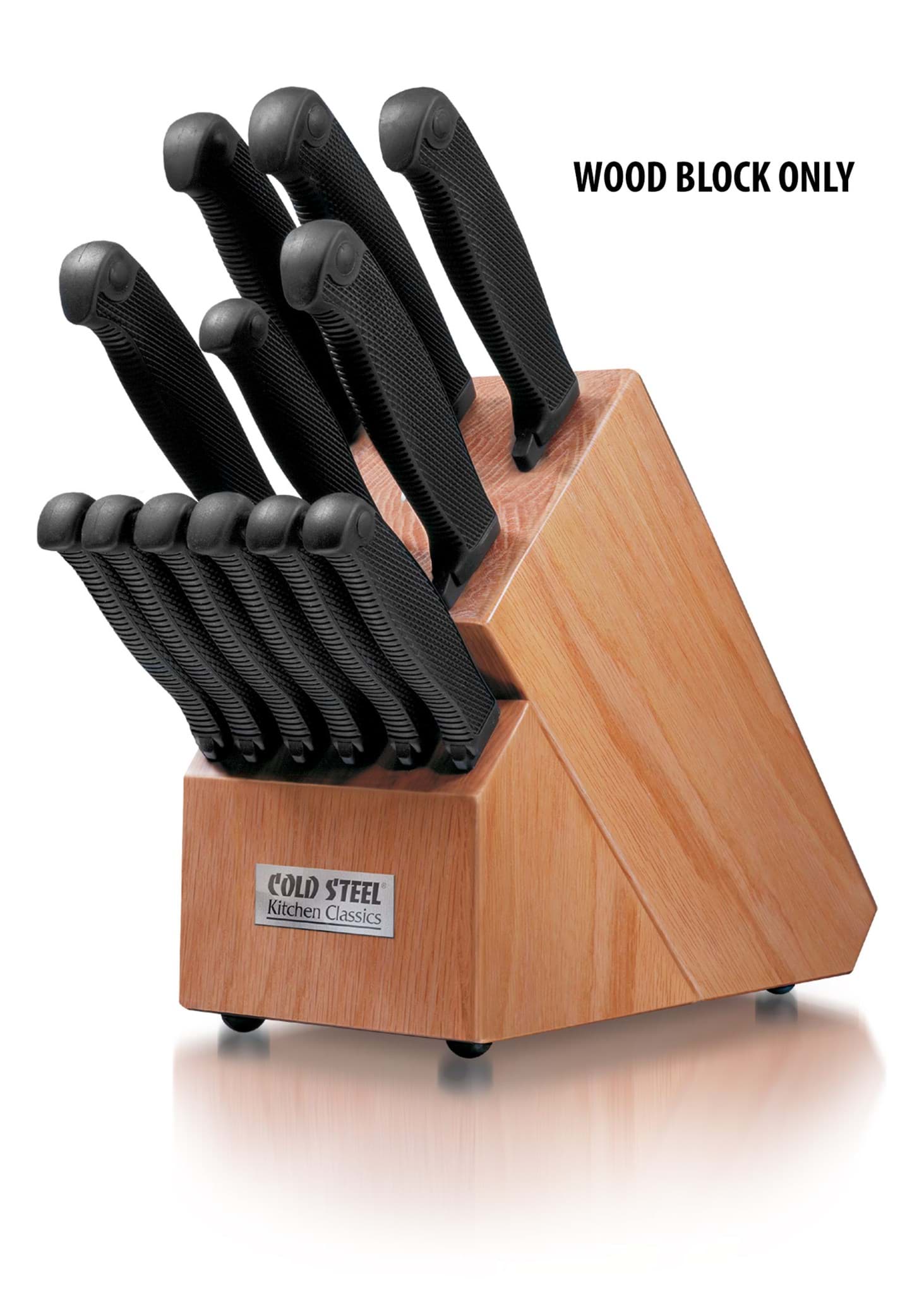 Image de Cold Steel - Bloc à couteaux Kitchen Classics en bois non équipé