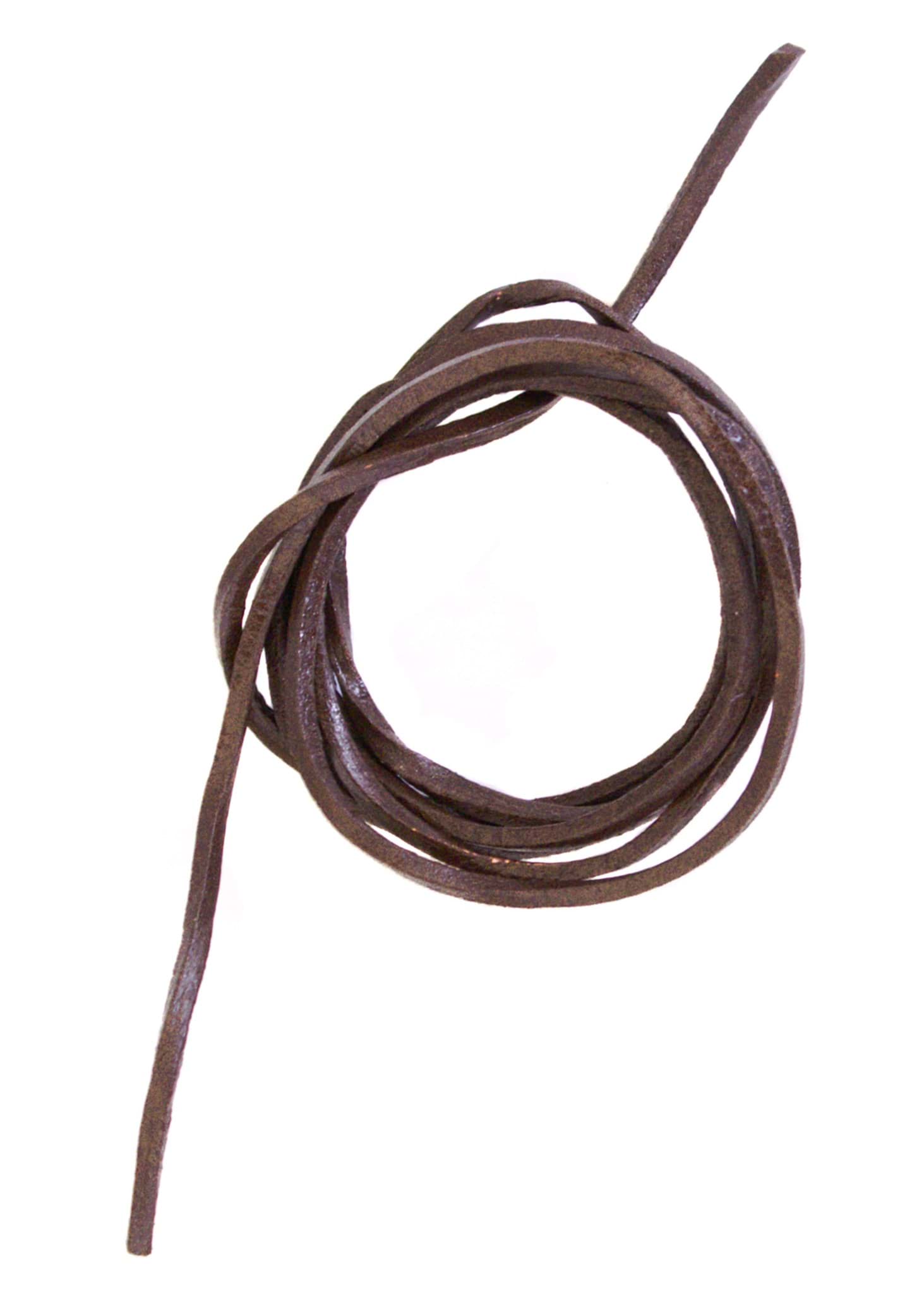Image de Battle Merchant - Lanière en cuir carrée marron 100 cm