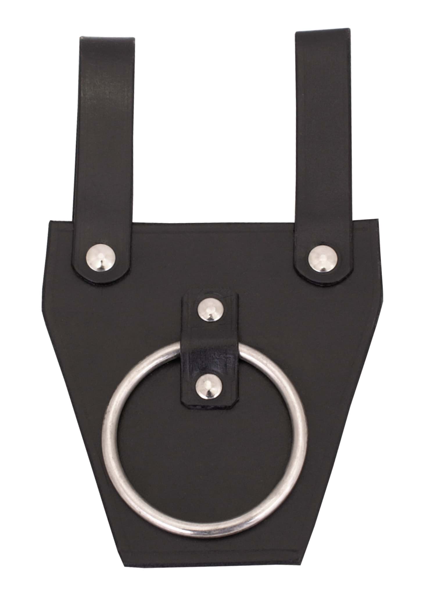 Image de Battle Merchant - Porte-hache en cuir noir pour ceinture