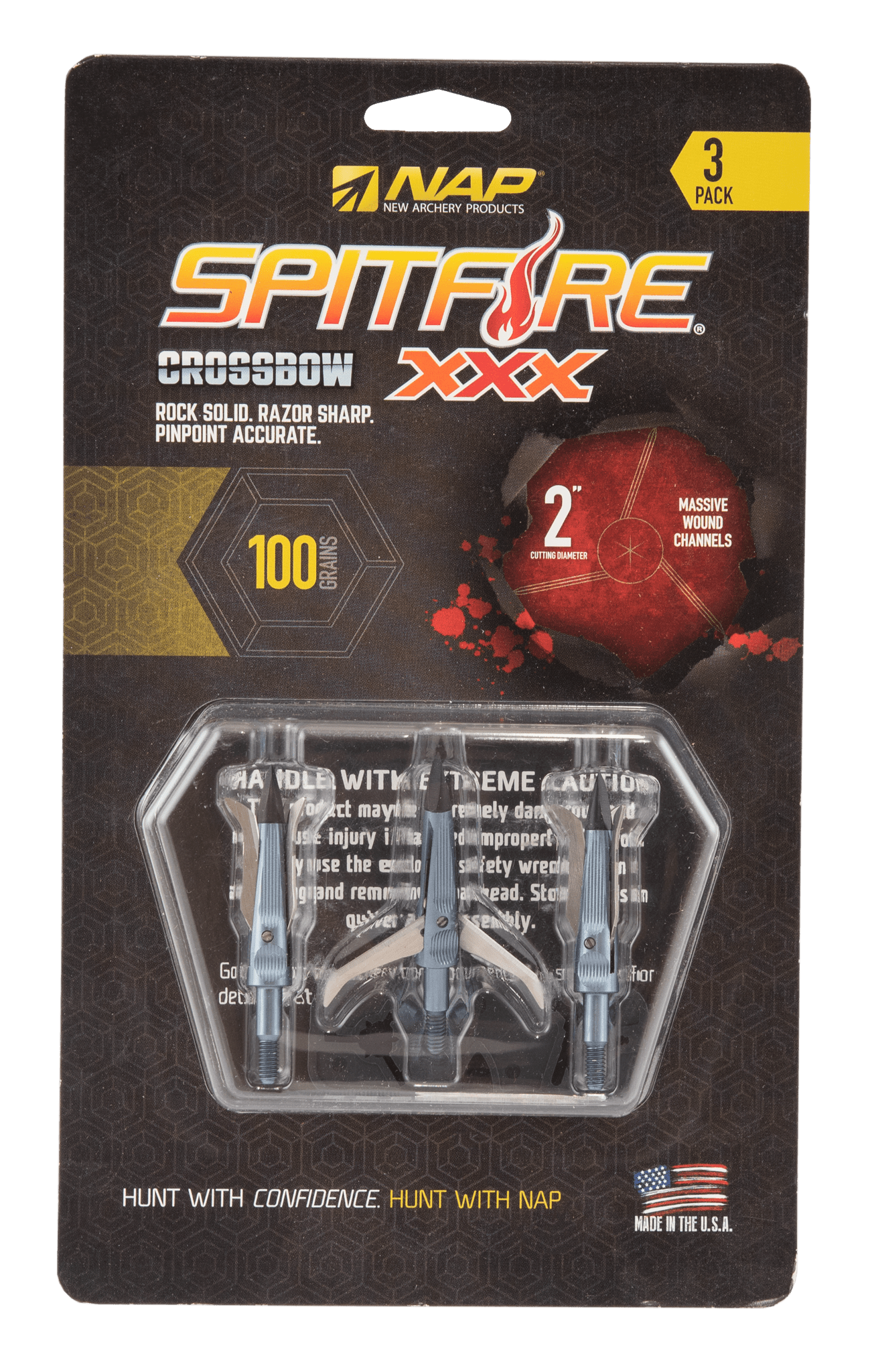 Picture of NAP - Spitfire xxx 100 GR 3 Blade Screw-IN 3er-Pack