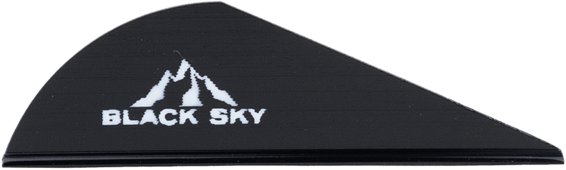 Bild von Bohning - Black Sky Vanes 2" Schwarz 100er-Pack