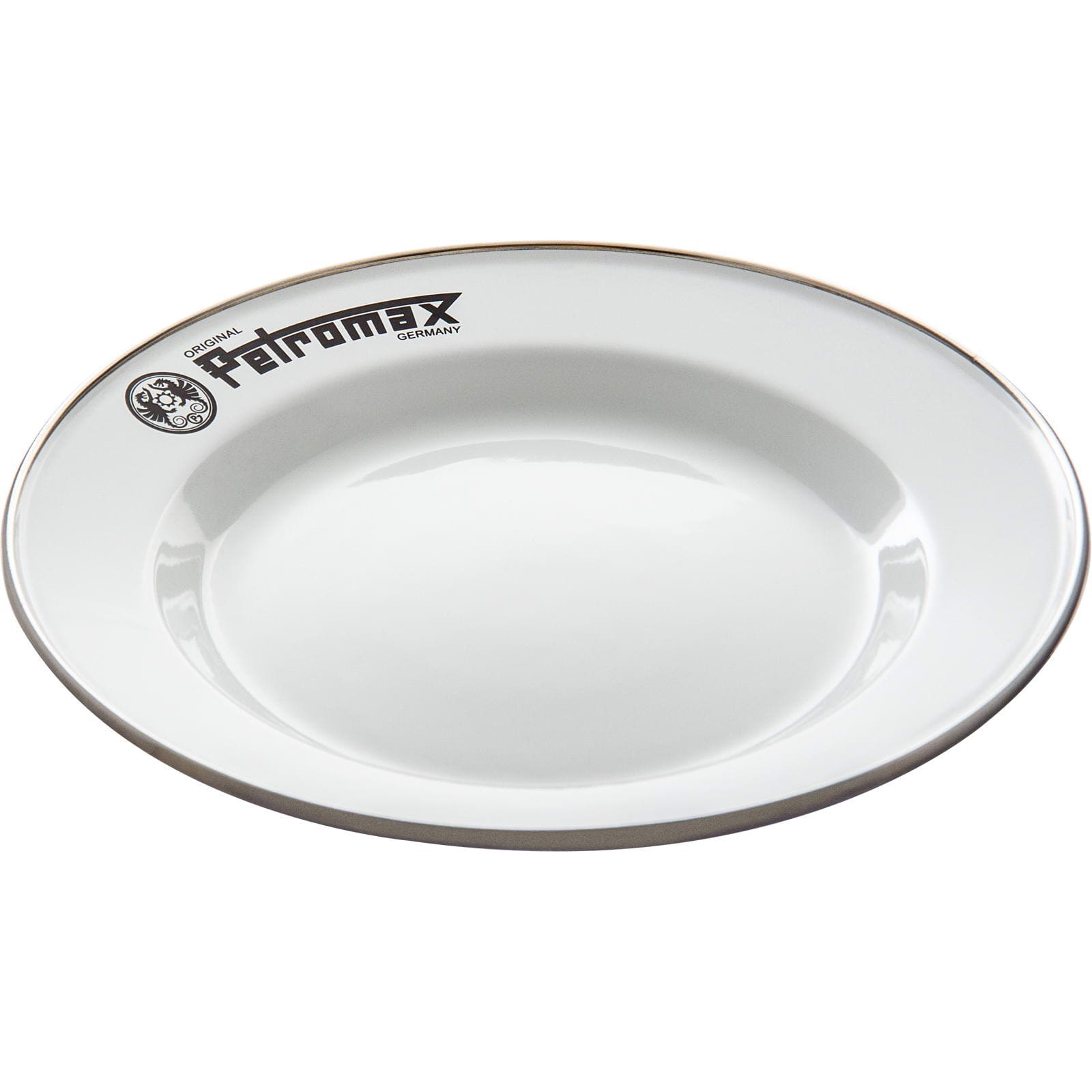 Image de Petromax - Assiettes en émail blanc, lot de 2