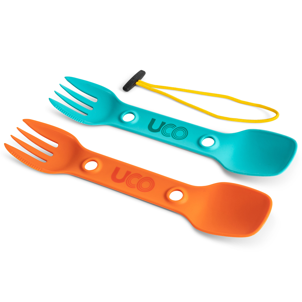 Immagine di UCO - Spork Utility confezione da 2 Turchese & Ember