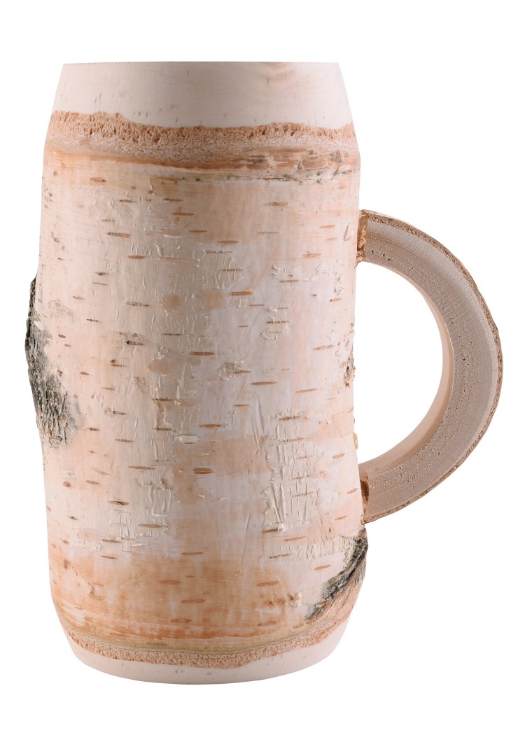 Immagine di Battle Merchant - Boccale in legno di betulla con manico 500 ml