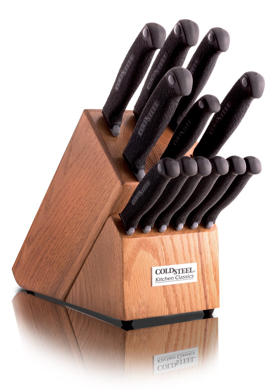 Immagine di Cold Steel - Set di coltelli da cucina Kitchen Classics con blocco coltelli