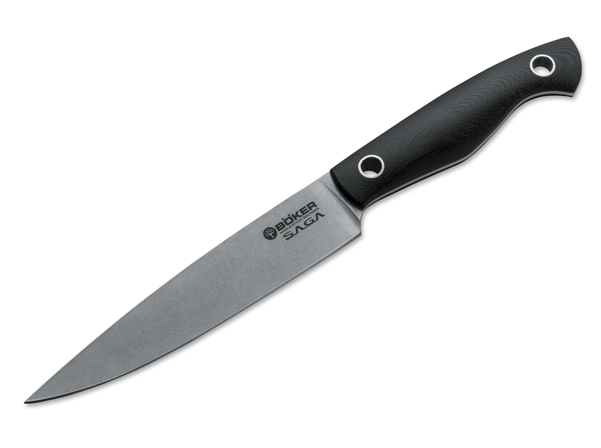 Image de Böker - Couteau polyvalent Saga G10 Stonewash