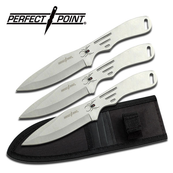 Picture of Perfect Point - Spider Throwing Knives 3-Piece Set Silver