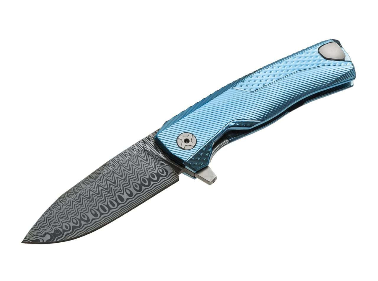 Picture of LionSteel - ROK Damascus Blue