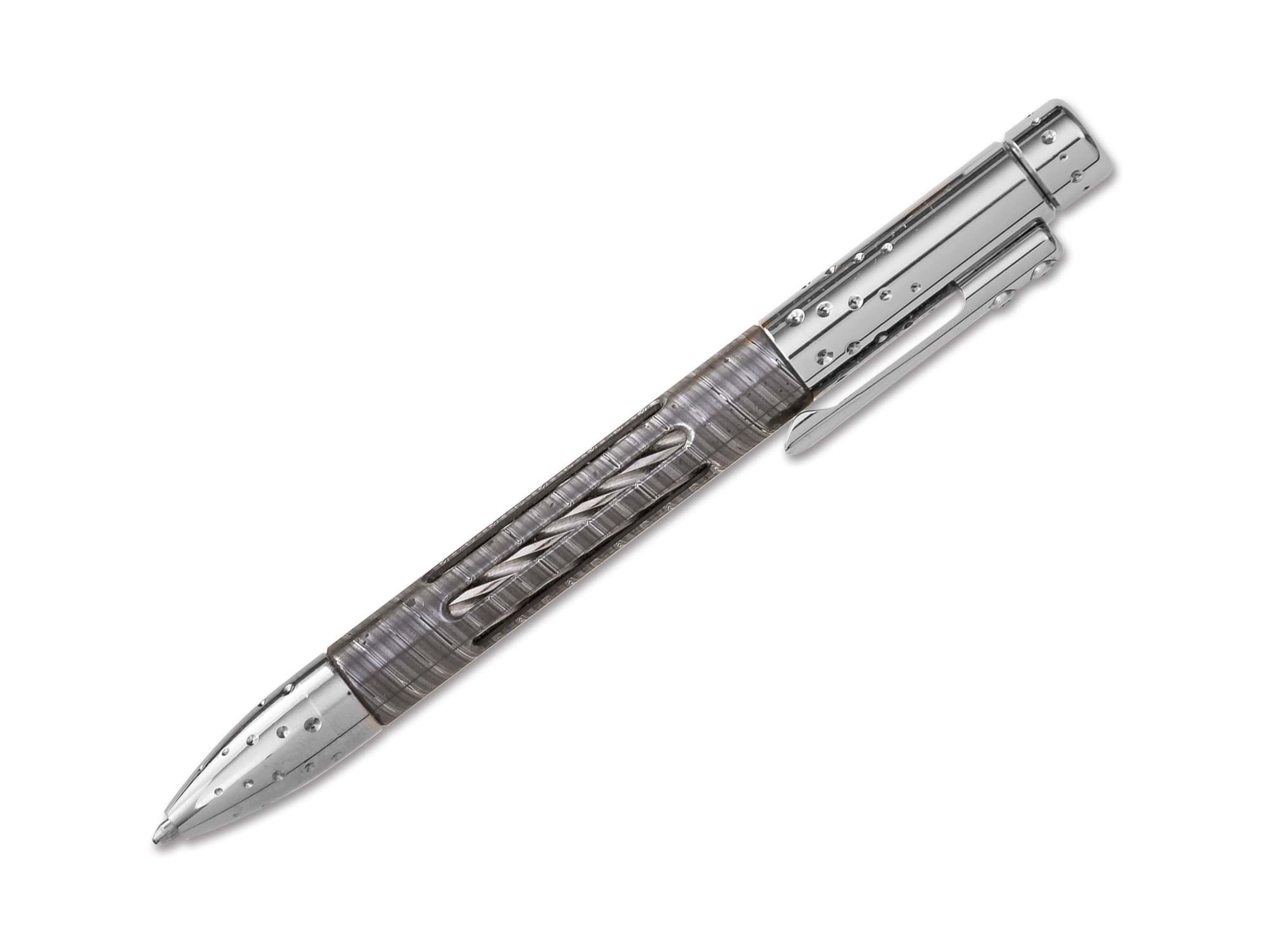 Picture of LionSteel - Nyala Pen Damascus Shiny Grey
