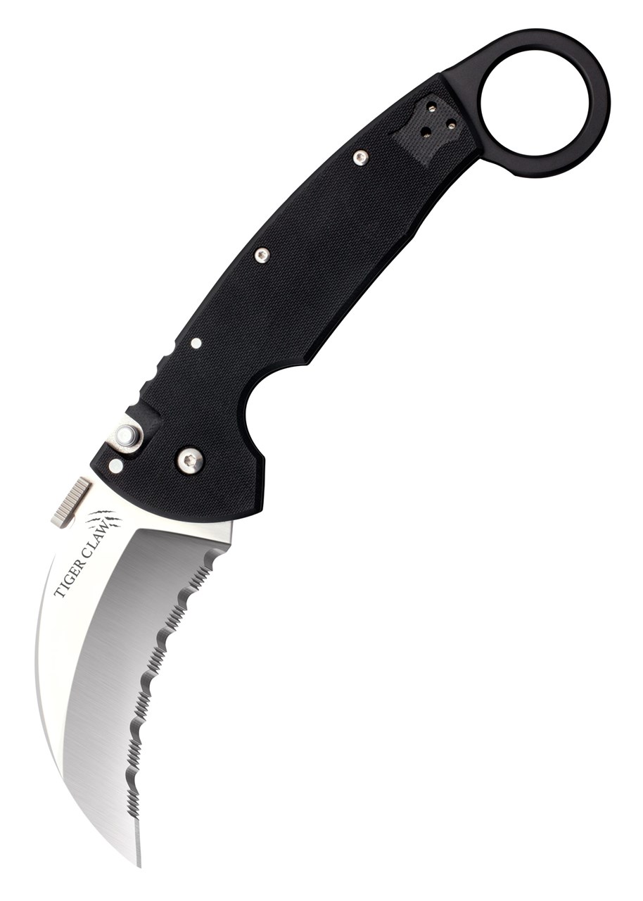 Picture of Cold Steel - Tiger Claw Karambit Pocket Knife with Serrated Edge