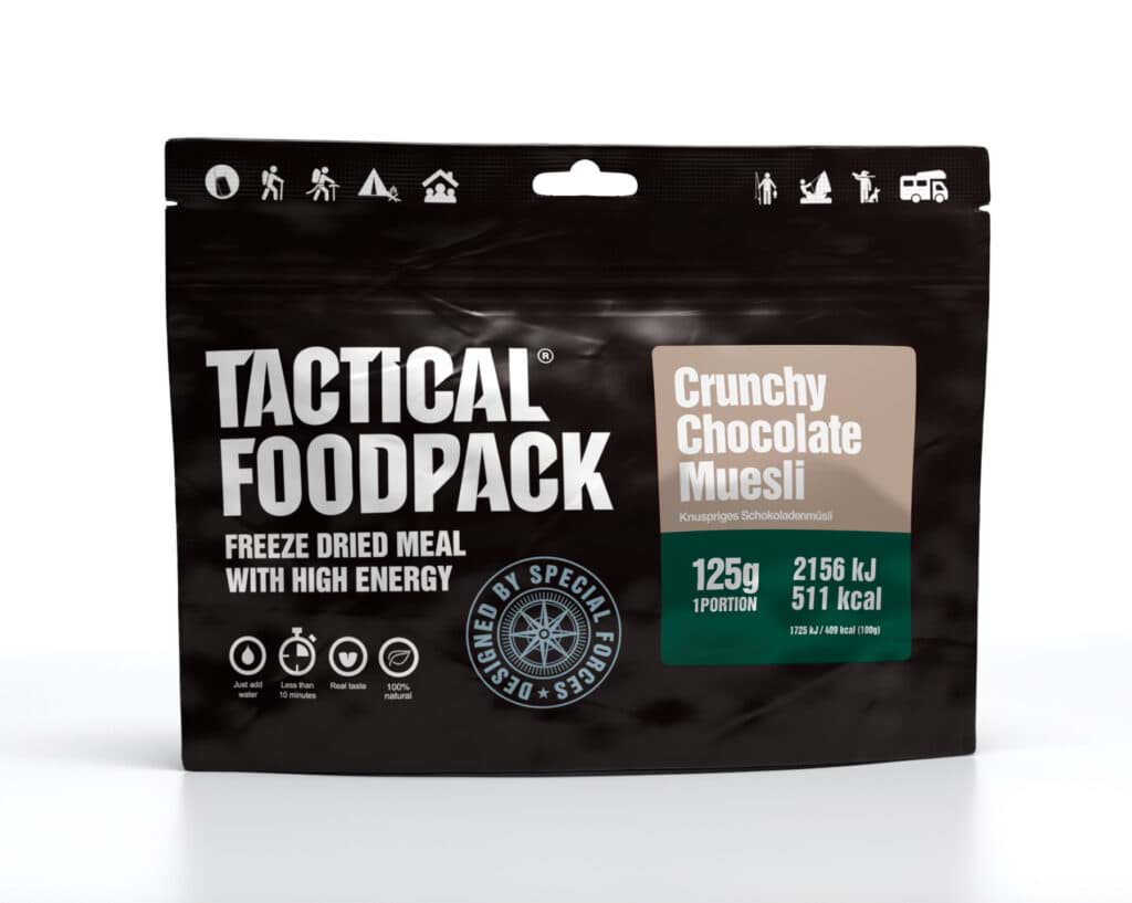 Image de Tactical Foodpack - Muesli Croquant au Chocolat 125 g