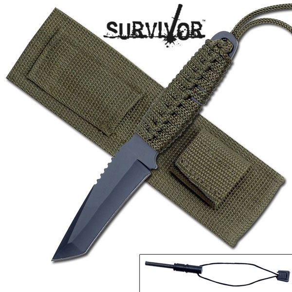 Immagine di Survivor - Coltello da sopravvivenza con accendino integrato