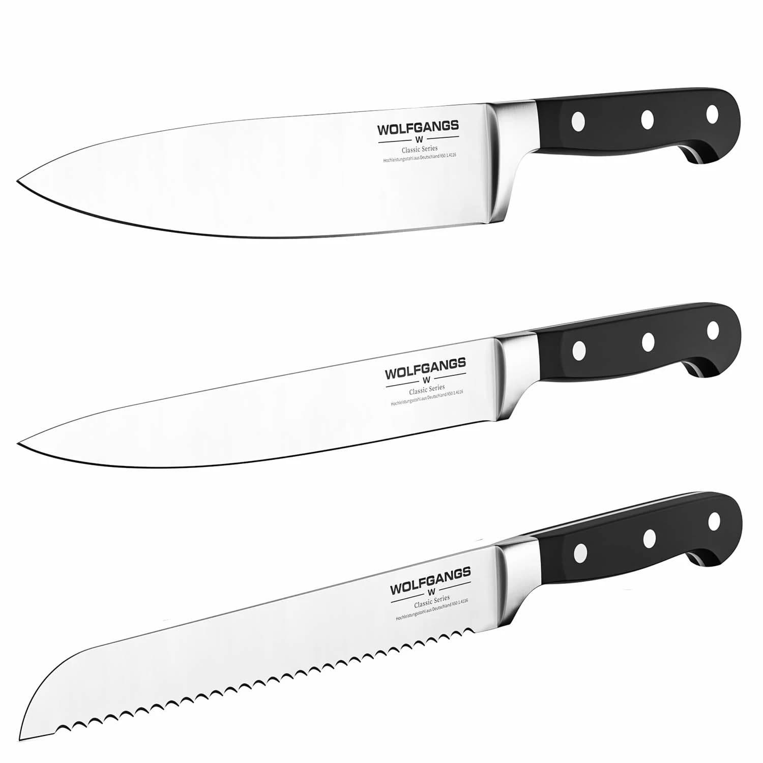 Picture of Odenwolf - Classic ABS Kitchen Knife 3-Piece Set
