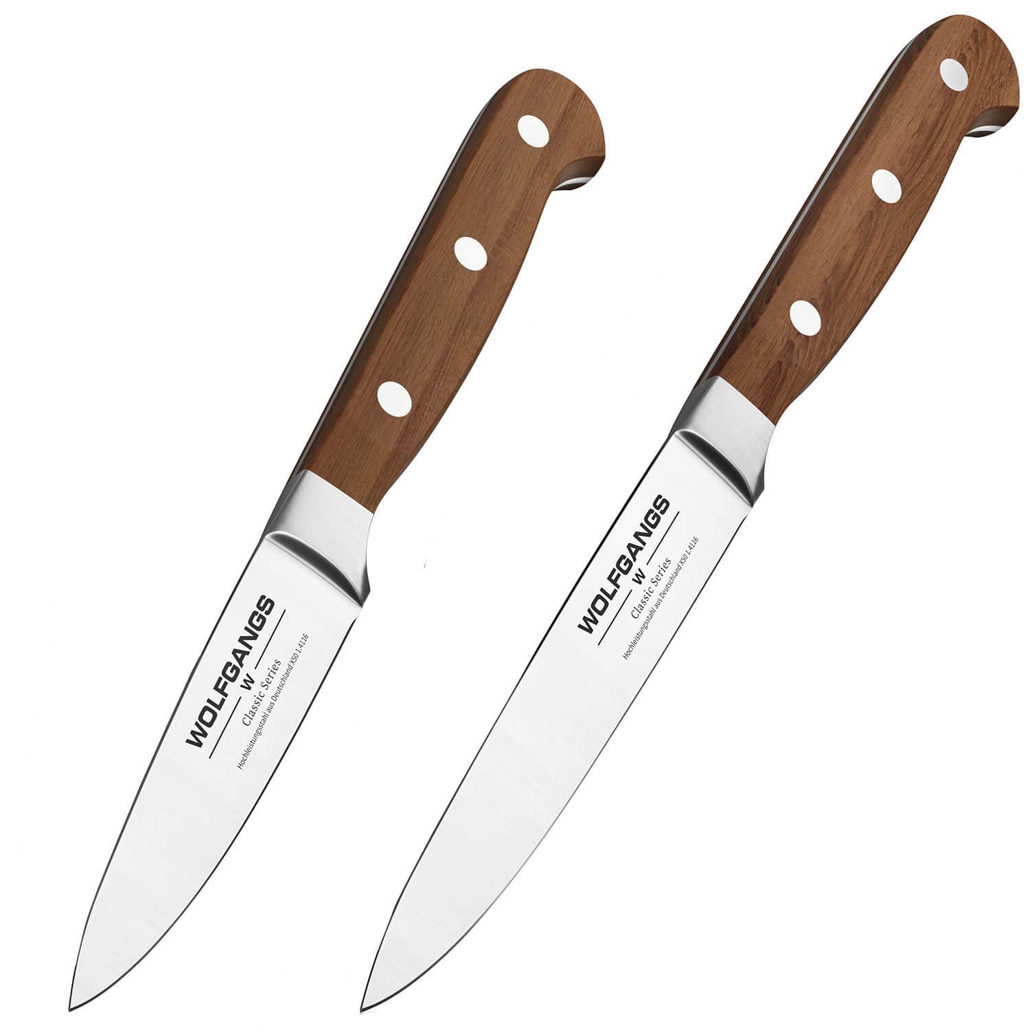 Bild von Wolfgangs - Classic Nussbaum Schälmesser 2er Set