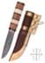 Bild von SPQR - Damast Wikinger Messer mit Griff aus Holz und Knochen