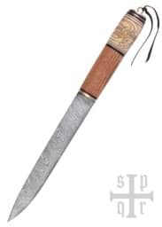 Bild von SPQR - Damast Wikinger Messer mit Knotenmotiv