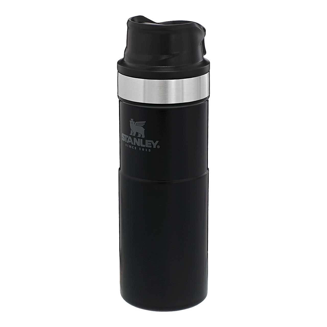 Image de Stanley - Mug de voyage Classic à déclenchement par bouton-poussoir 470 ml Noir