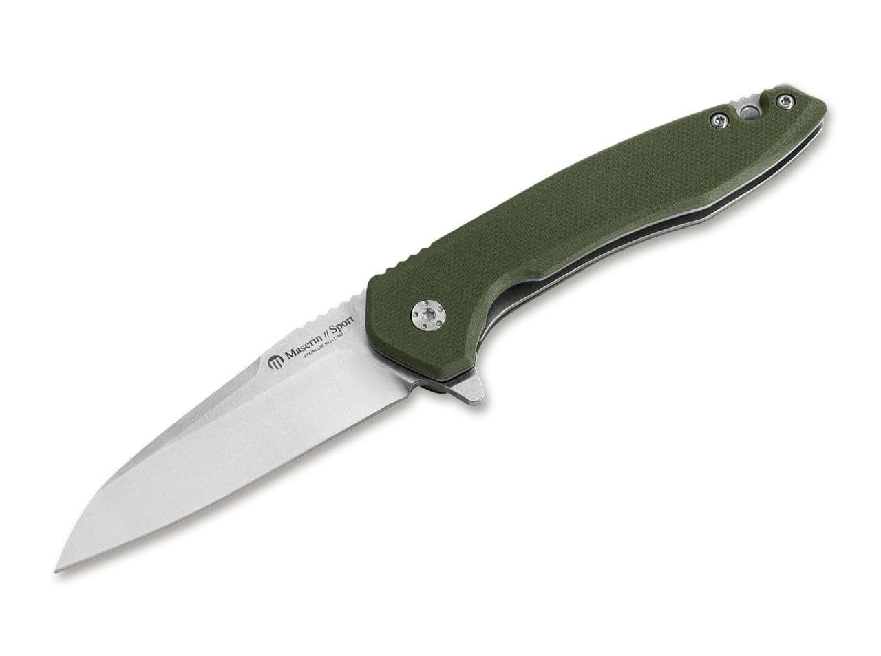 Image de Maserin - Couteau Sportif Wharncliffe G10 Vert