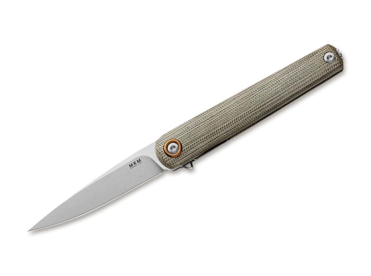 Picture of MKM - Flame Light Drop Point Micarta Green