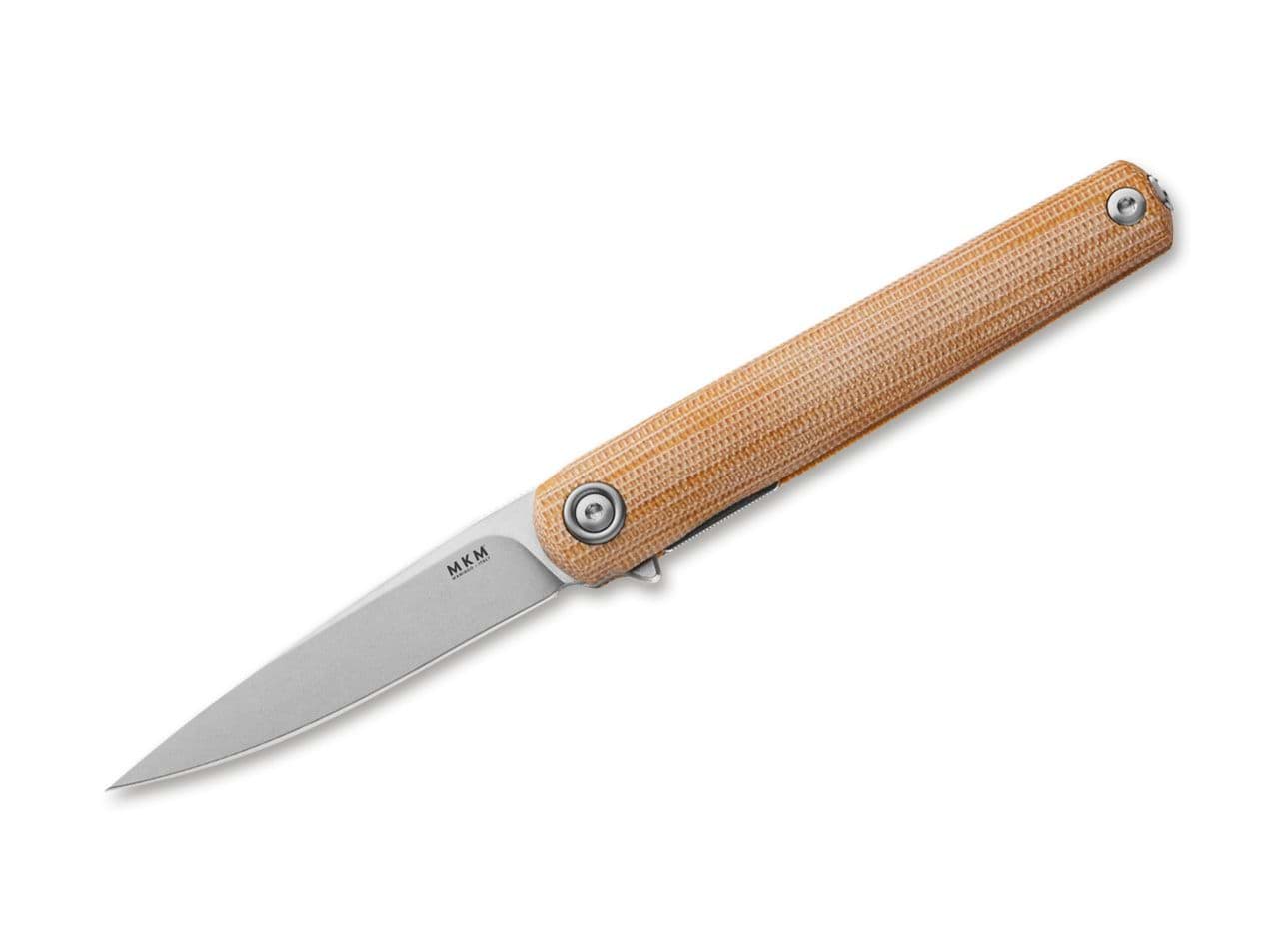 Picture of MKM - Flame Light Drop Point Micarta Natural