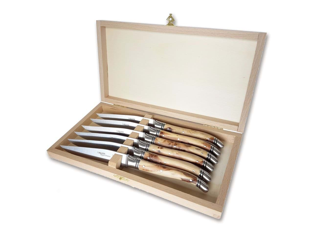 Image de Goyon-Chazeau - Set de couteaux à steak Laguiole Genévrier