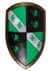 Bild von Epic Armory - LARP Wappenschild mit Löwen Grün-Schwarz