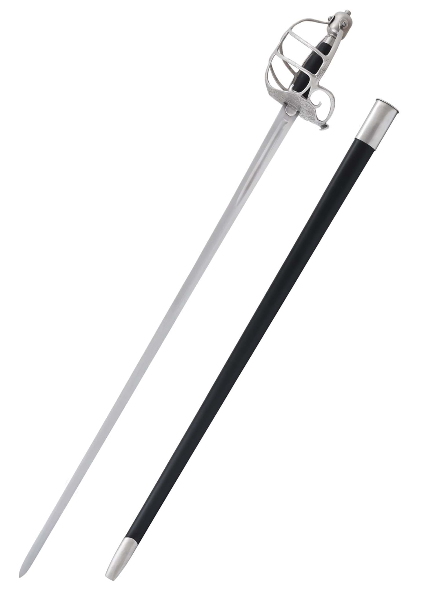 Image de Hanwei - Épée à panier Mortuary adaptée au combat de spectacle SK-B