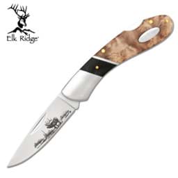 Bild von Elk Ridge - Taschenmesser mit Elch-Gravur