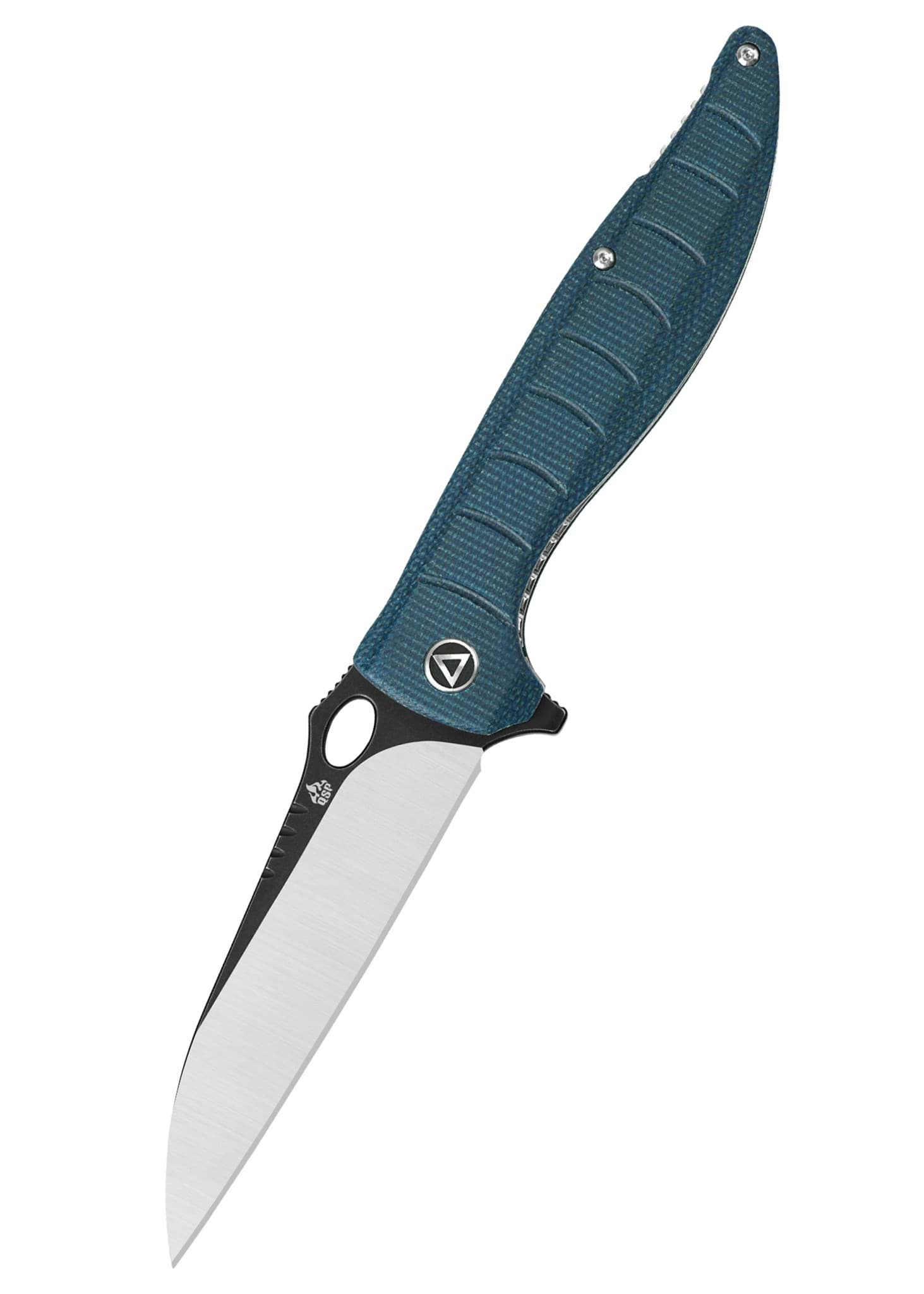 Image de QSP Knives - Locust Black-Satin Micarta Bleu