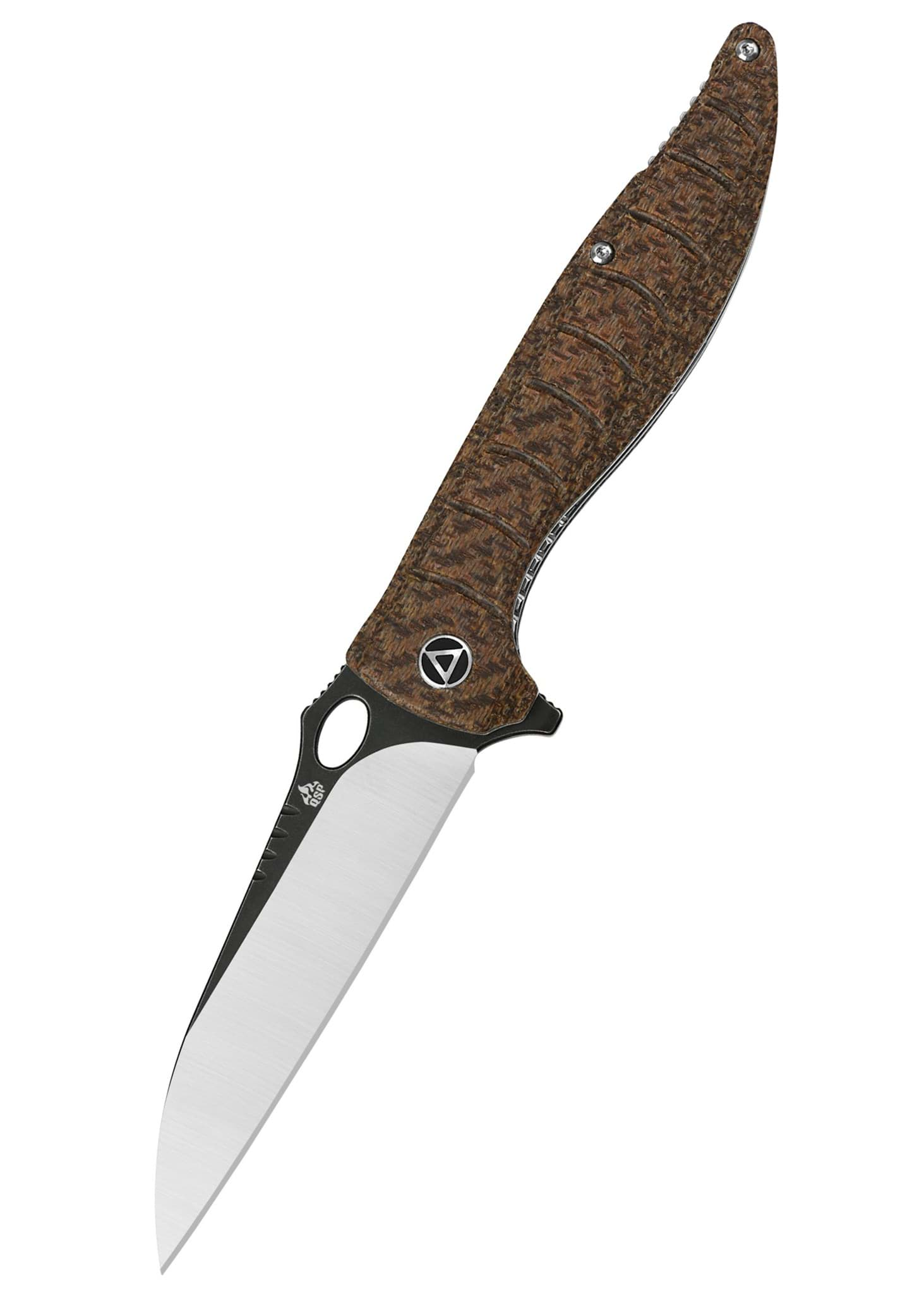 Image de QSP Knives - Locust Black-Satin Micarta Marron