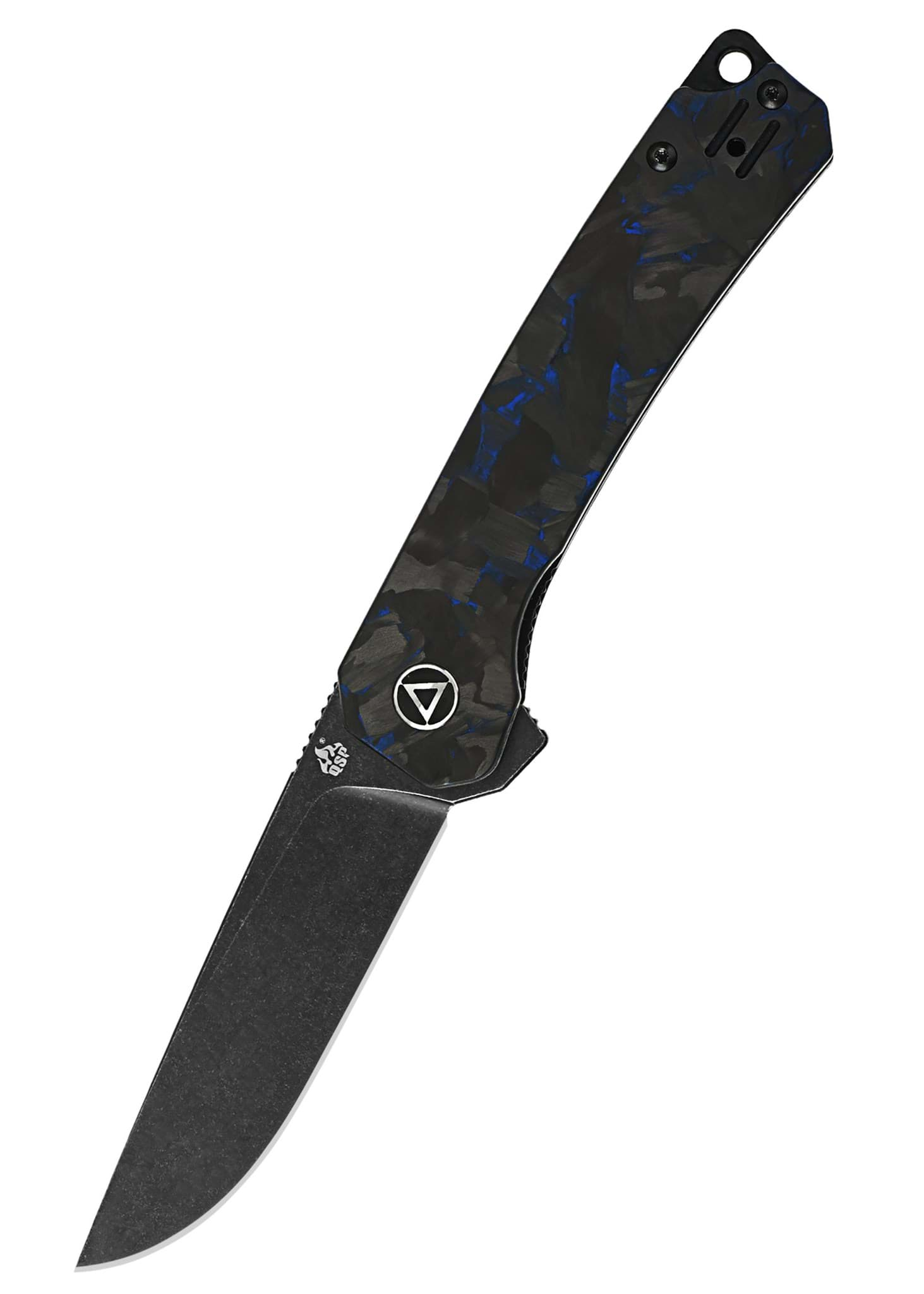 Bild von QSP Knives - Osprey 14C28N Shredded CF G10 Blue-SW