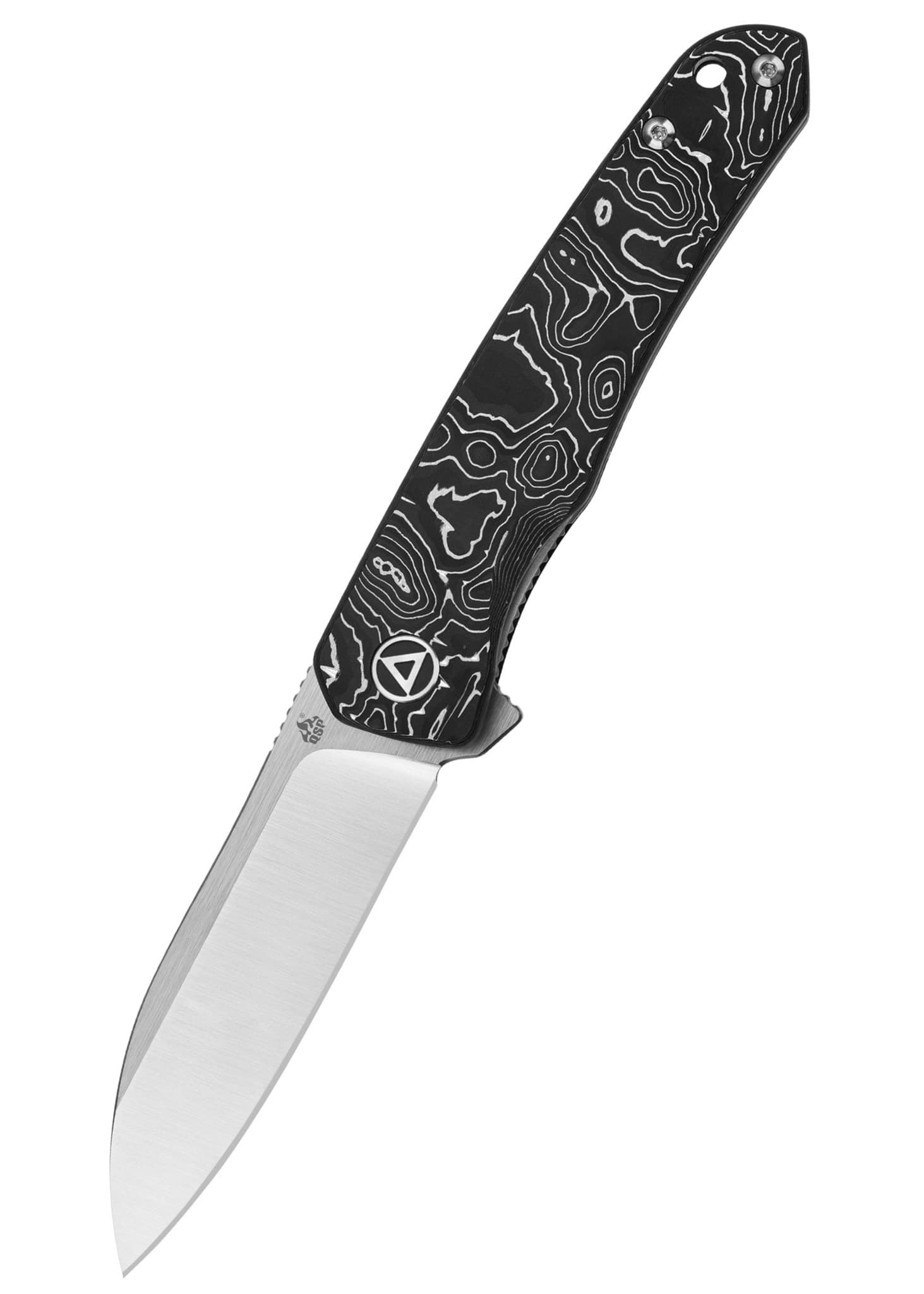 Image de QSP Knives - Otter S35VN Satin Aluminium Foil CF