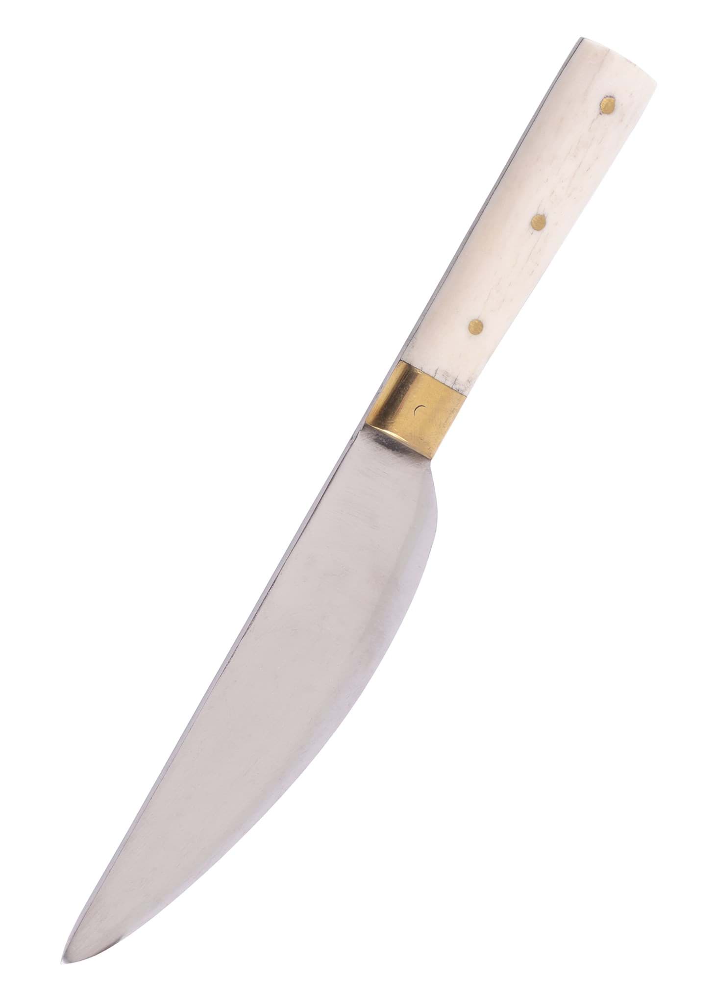 Image de Battle Merchant - Couteau avec étui en cuir marron 19 cm
