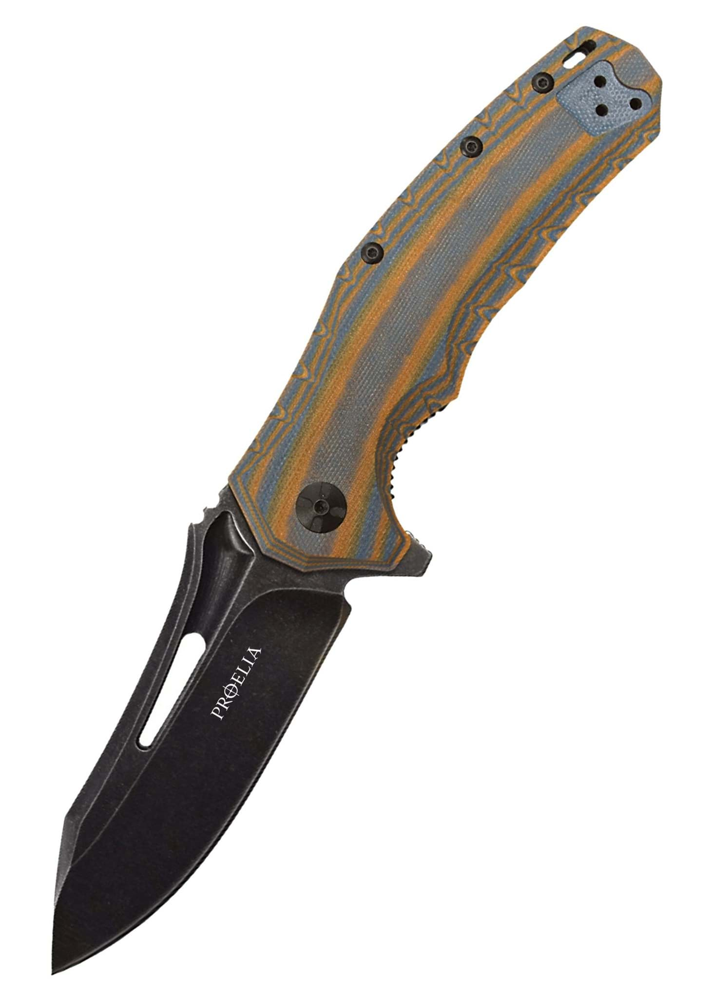 Image de Defcon - Proelia Drop Point Blackwash Marron-Bleu