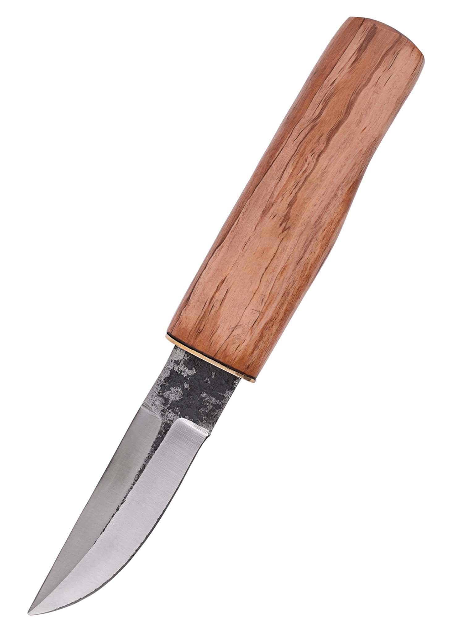 Image de Battle Merchant - Couteau médiéval avec manche en bois et étui en cuir