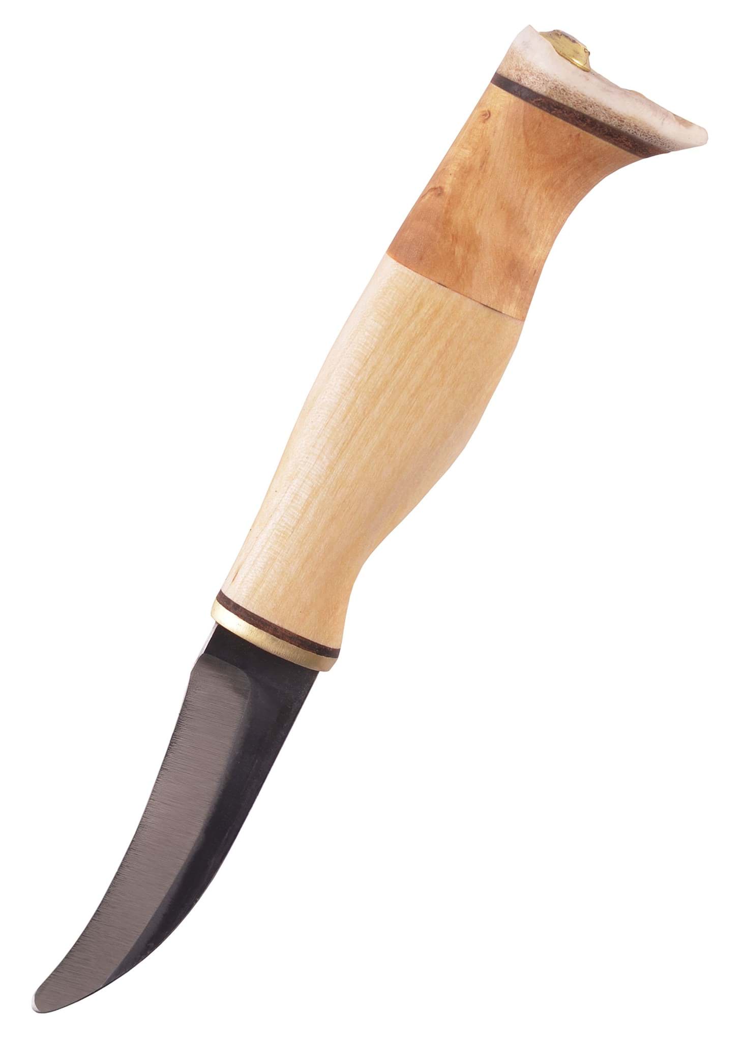 Image de Wood Jewel - Couteau d'éviscération en bouleau maser