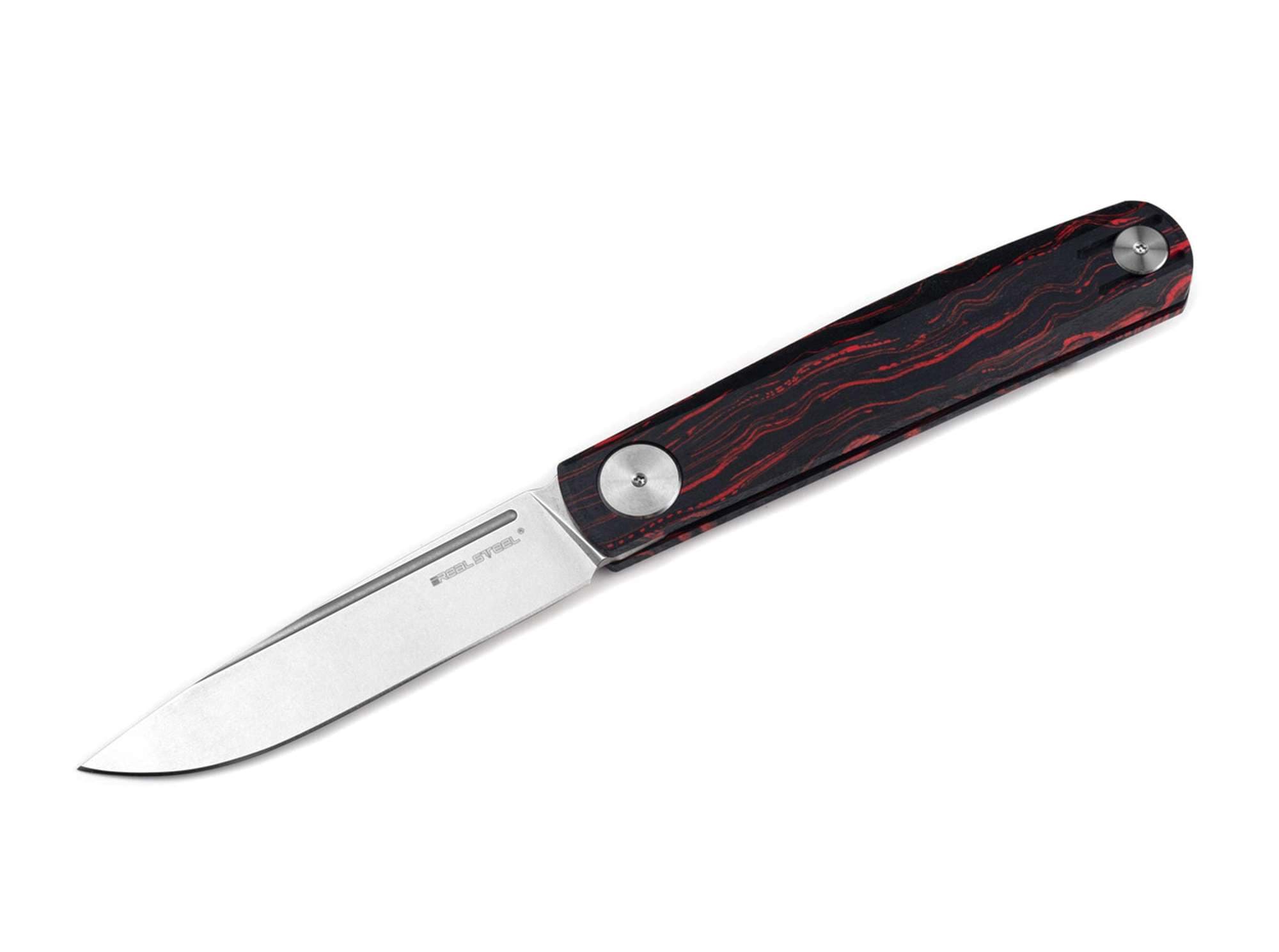 Picture of Real Steel - Gslip Compact Damascus G10 Ocean Red