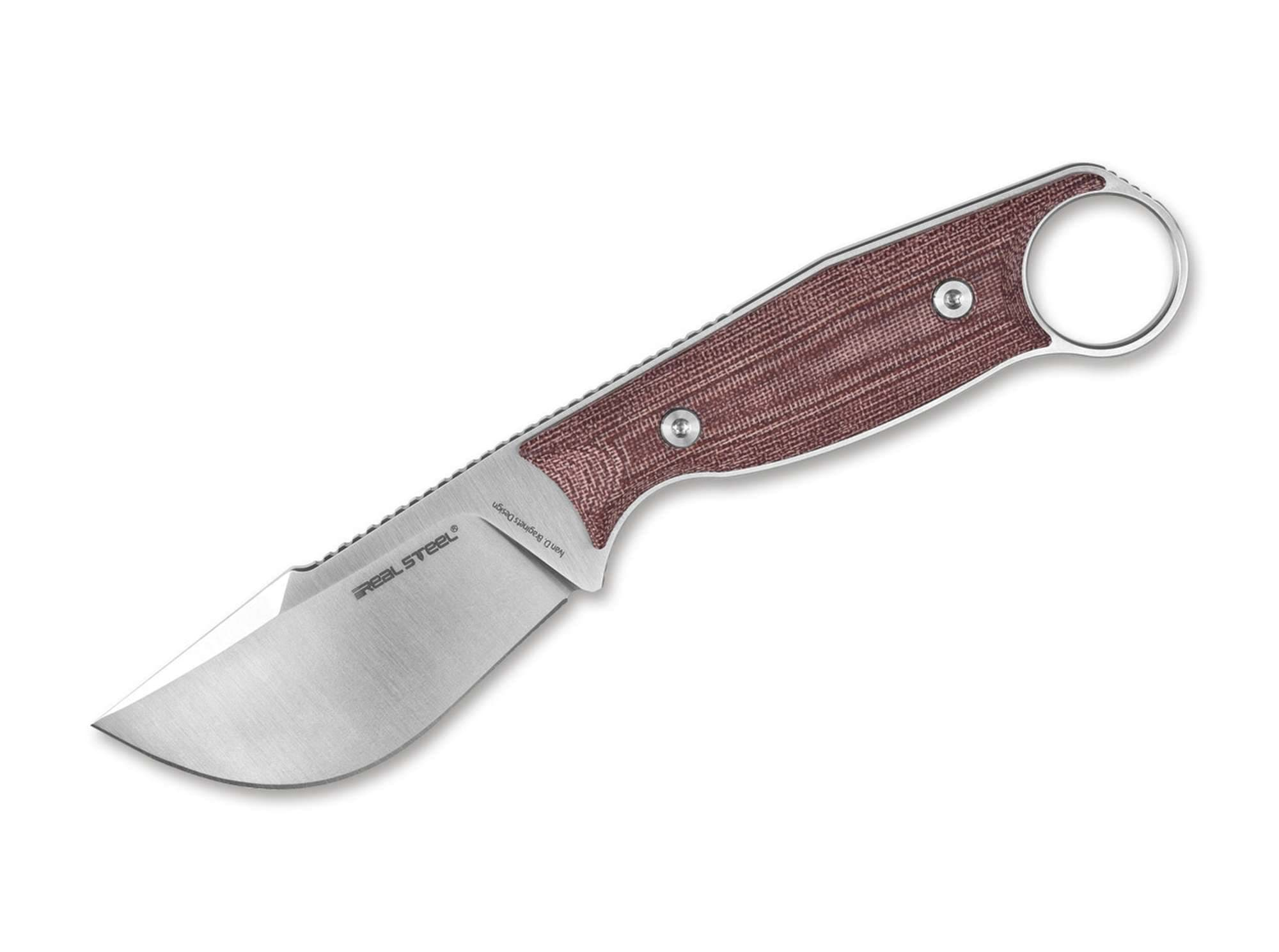 Immagine di Real Steel - Cacciatore Skinner Micarta Rosso