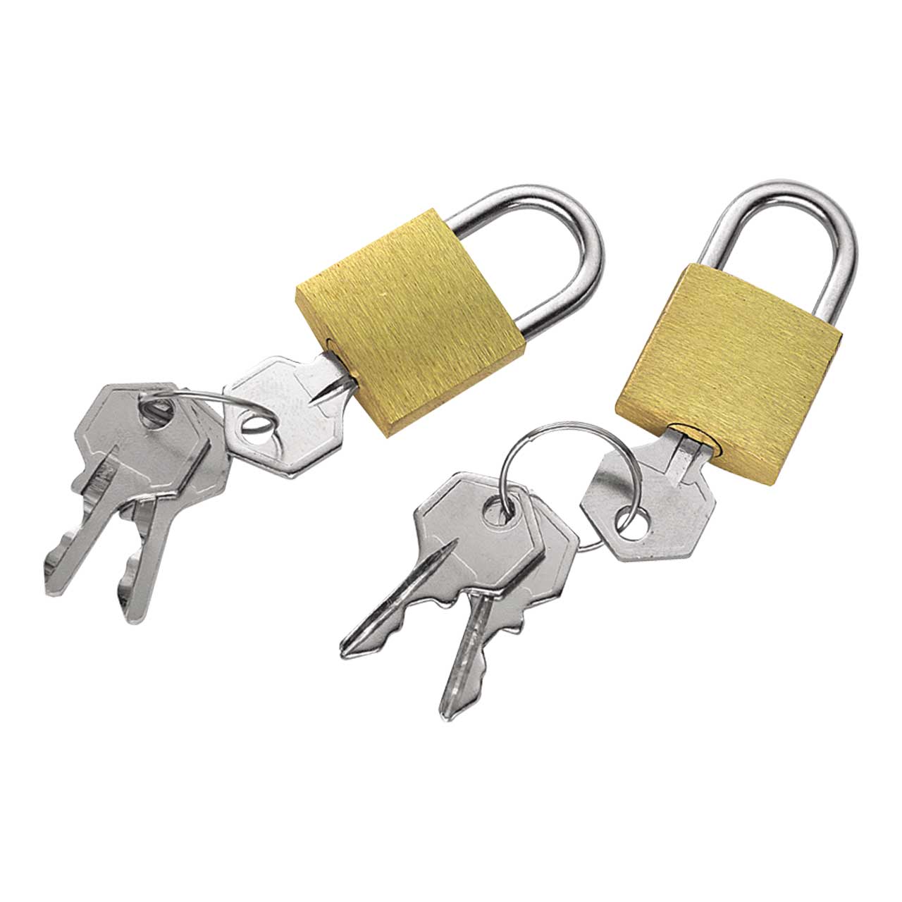 Picture of Herbertz - Padlocks for Backpack Brass 2-Pack