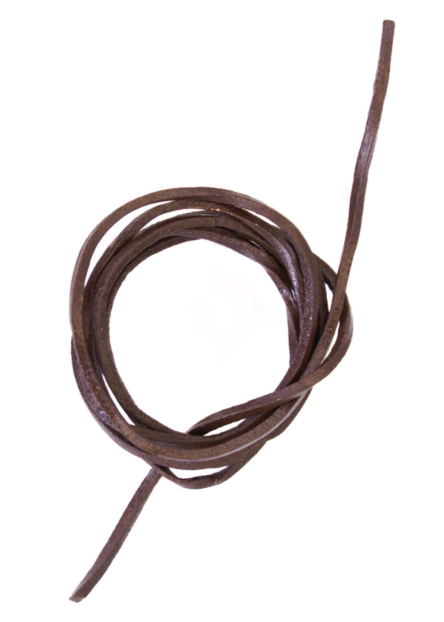 Image de Battle Merchant - Lanière en cuir marron carrée 120 cm
