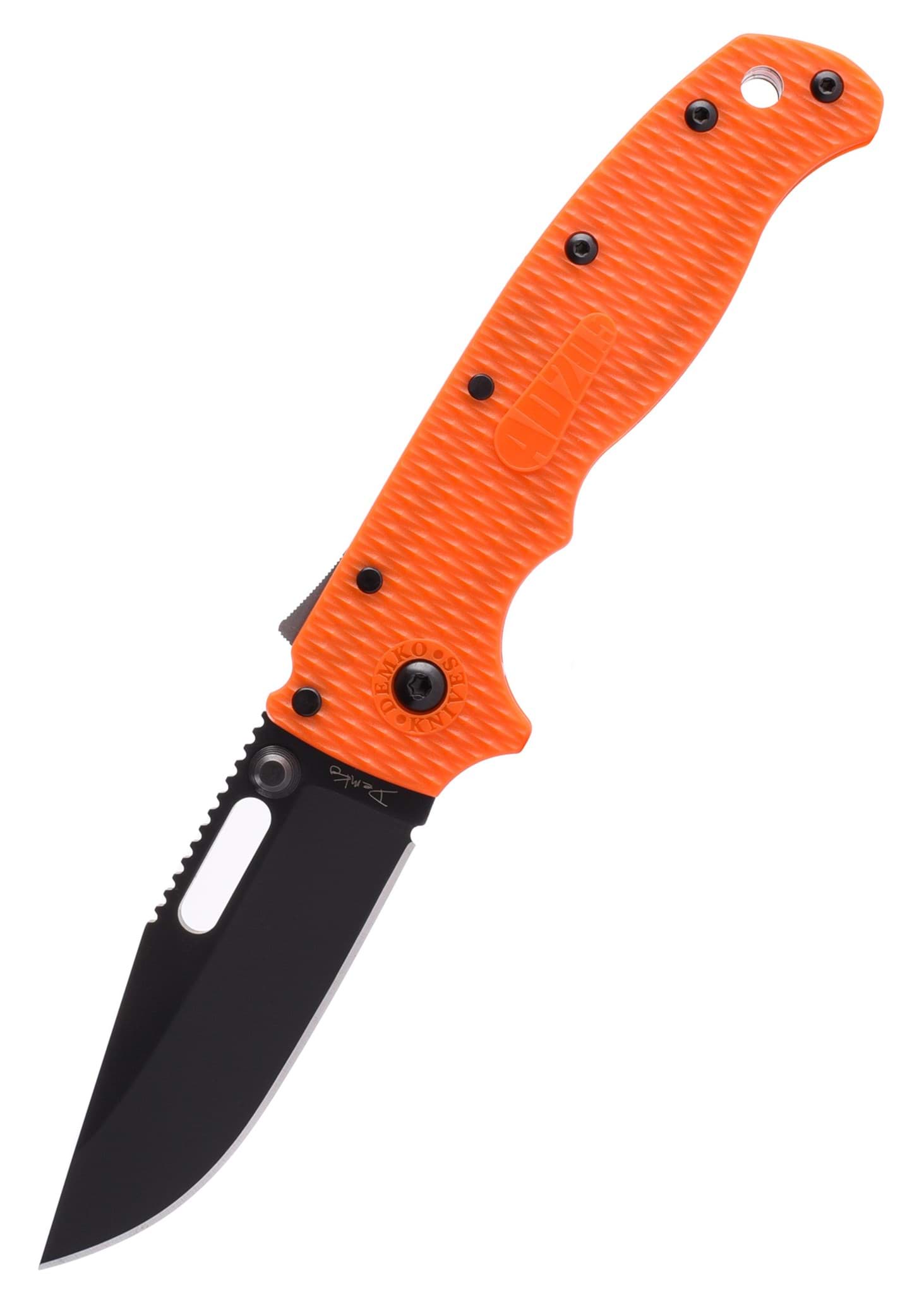 Picture of Demko Knives - Demko AD20.5 Clip Point Orange DLC