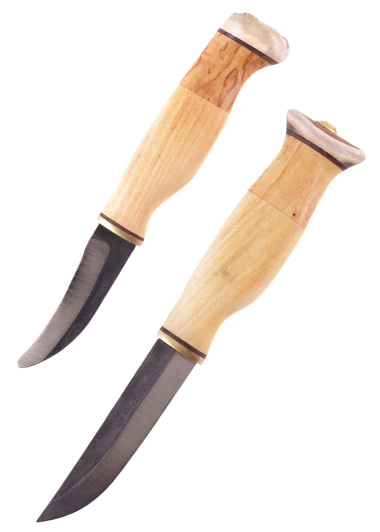 Image de Wood Jewel - Couteau double avec écorchoir