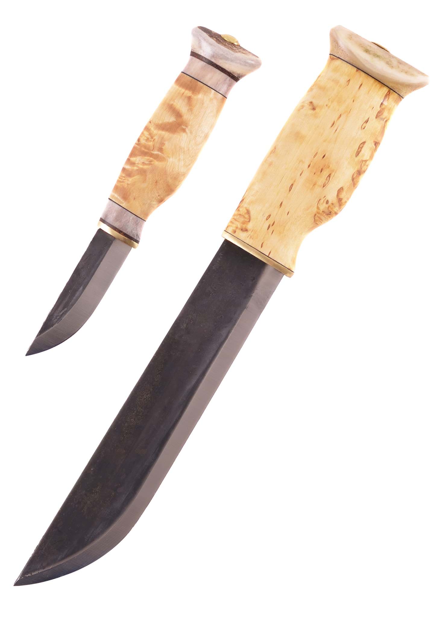 Immagine di Wood Jewel - Grande coltello doppio Lapinleuku
