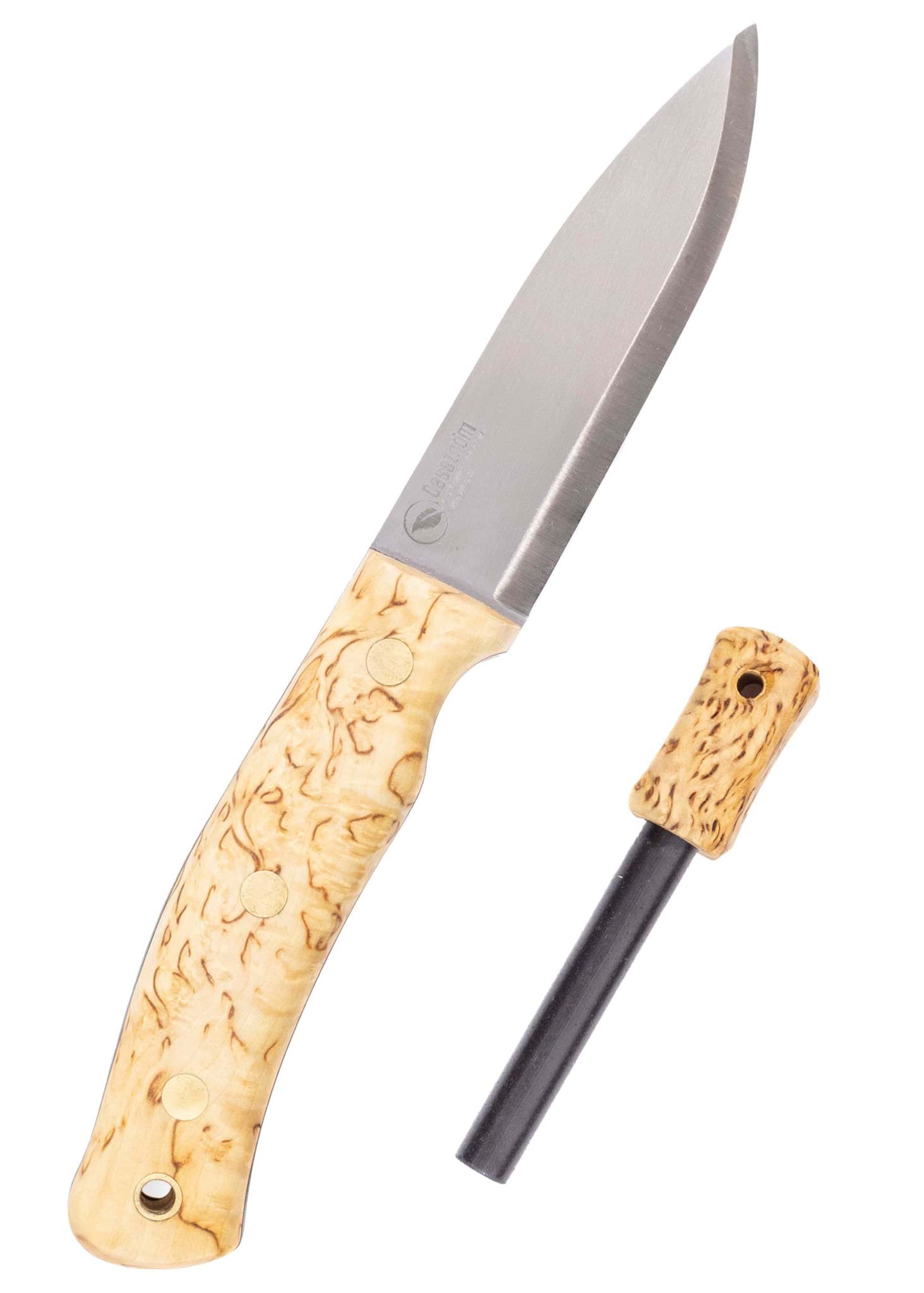 Picture of Casström - Swedish Forest Knife No 10 Curly Birch + Fire Steel